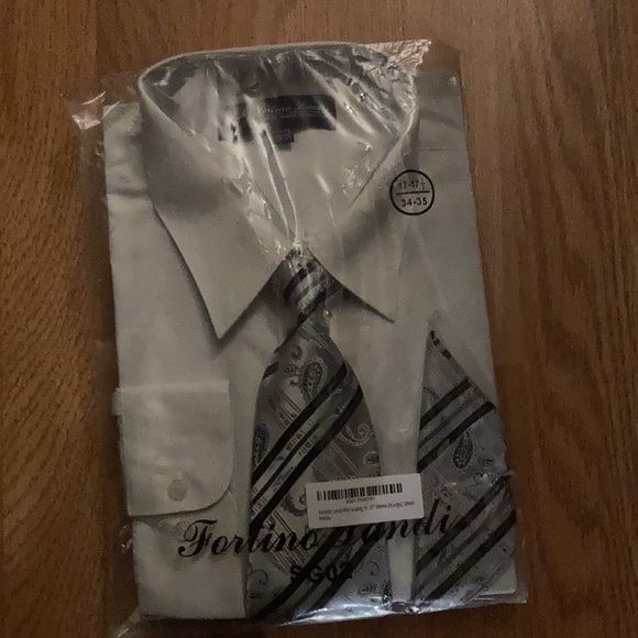Fontino Lindo Shirt, tie, and pocket square. New still in package - Picture 1 of 5